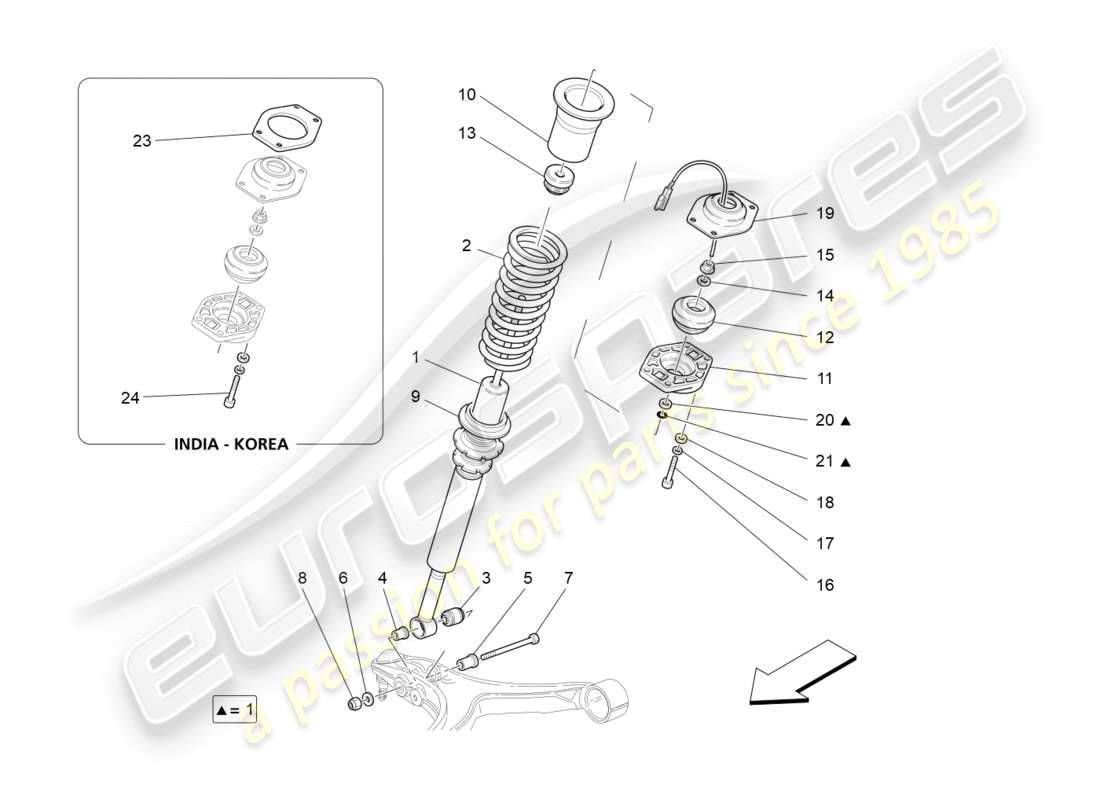 un schéma de pièces du catalogue de pièces maserati granturismo s (2013)