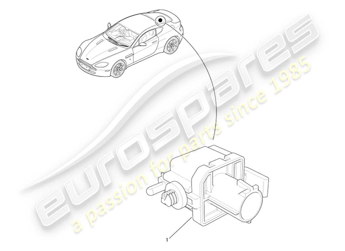 aston martin v8 vantage (2005) diagramme de pièce du capteur barométrique