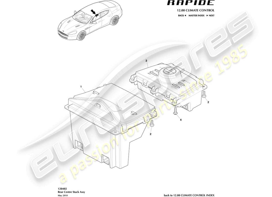 schéma de pièce contenant le numéro de pièce cd43-14a710-ba