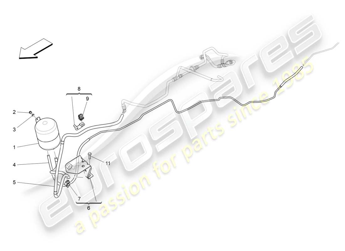 maserati qtp 3.0 bt v6 410hp (2014) schéma des pièces du système d'air supplémentaire