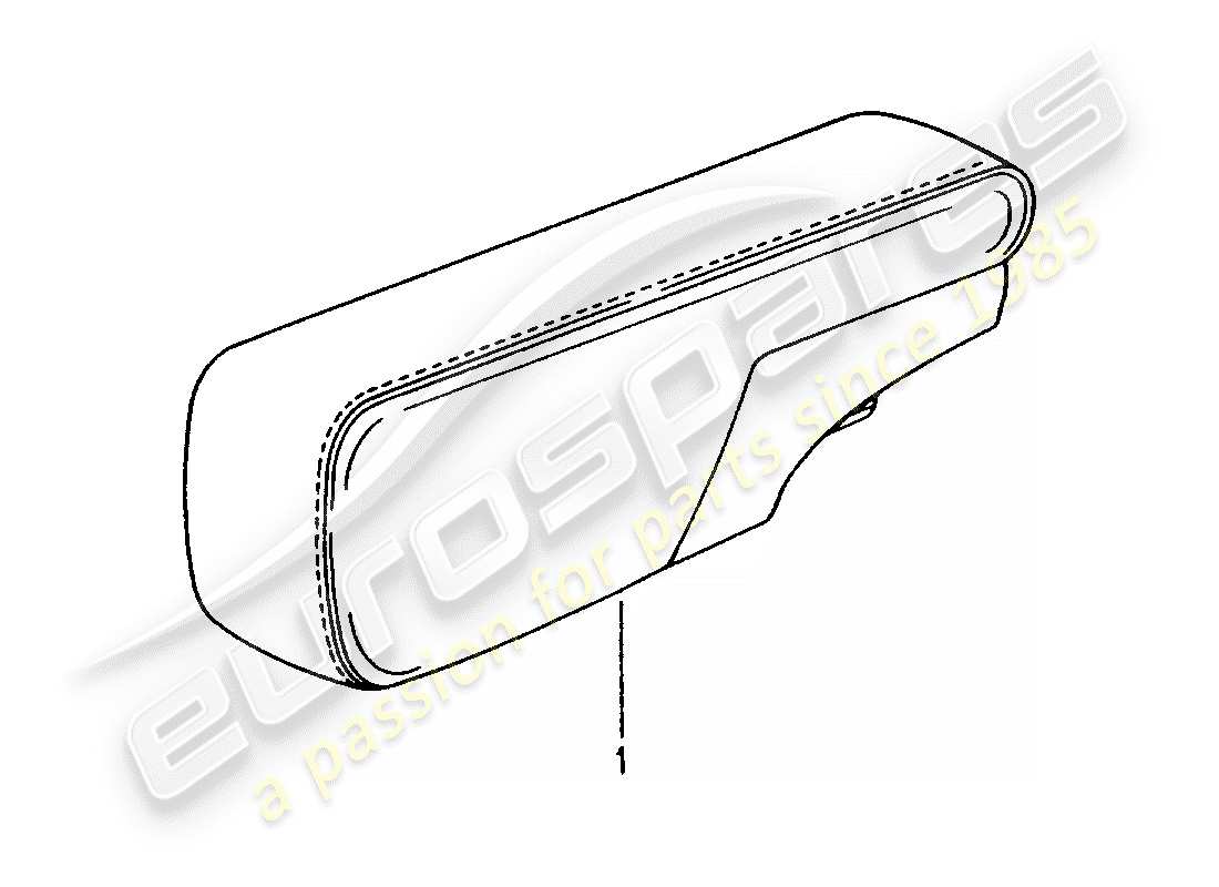 porsche 2011 (tequipment) diagramme de pièce d'accoudoir