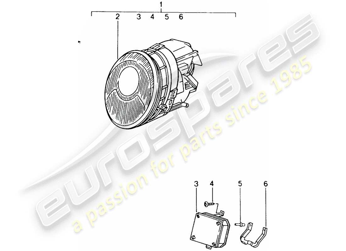 porsche 2012 (tequipment) schéma des pièces des phares