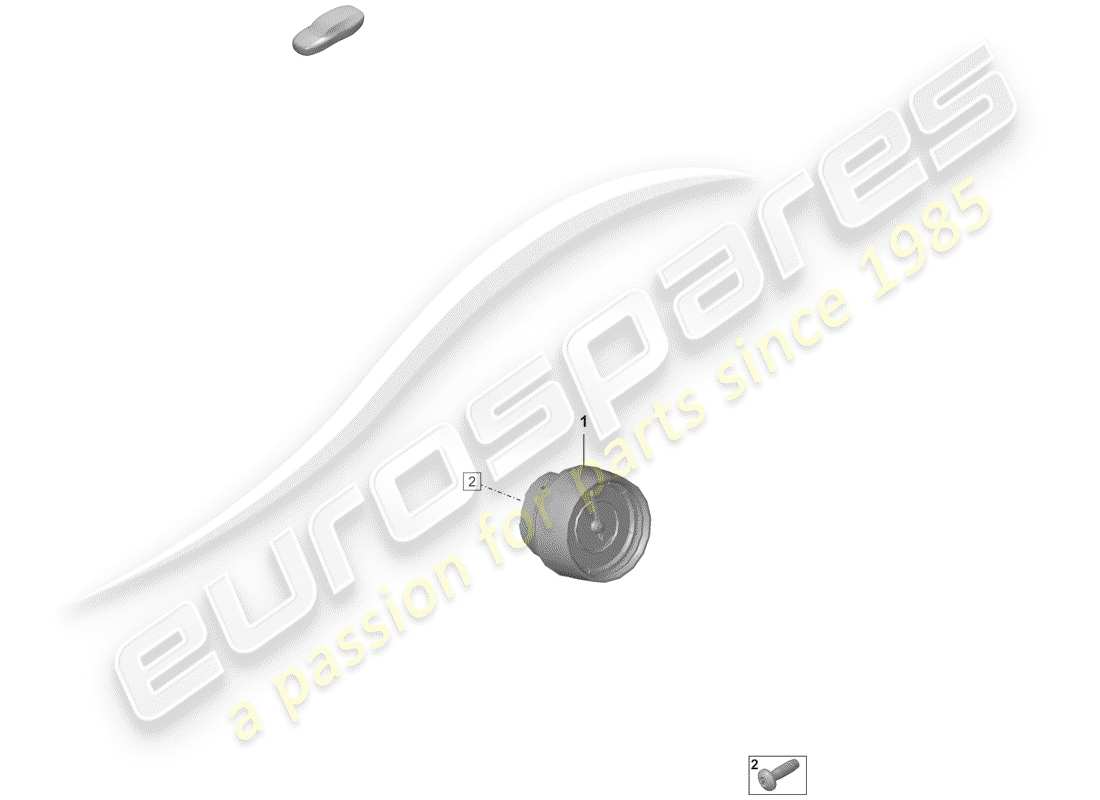 porsche 2020 (992-1) horloge digitale schéma des pièces