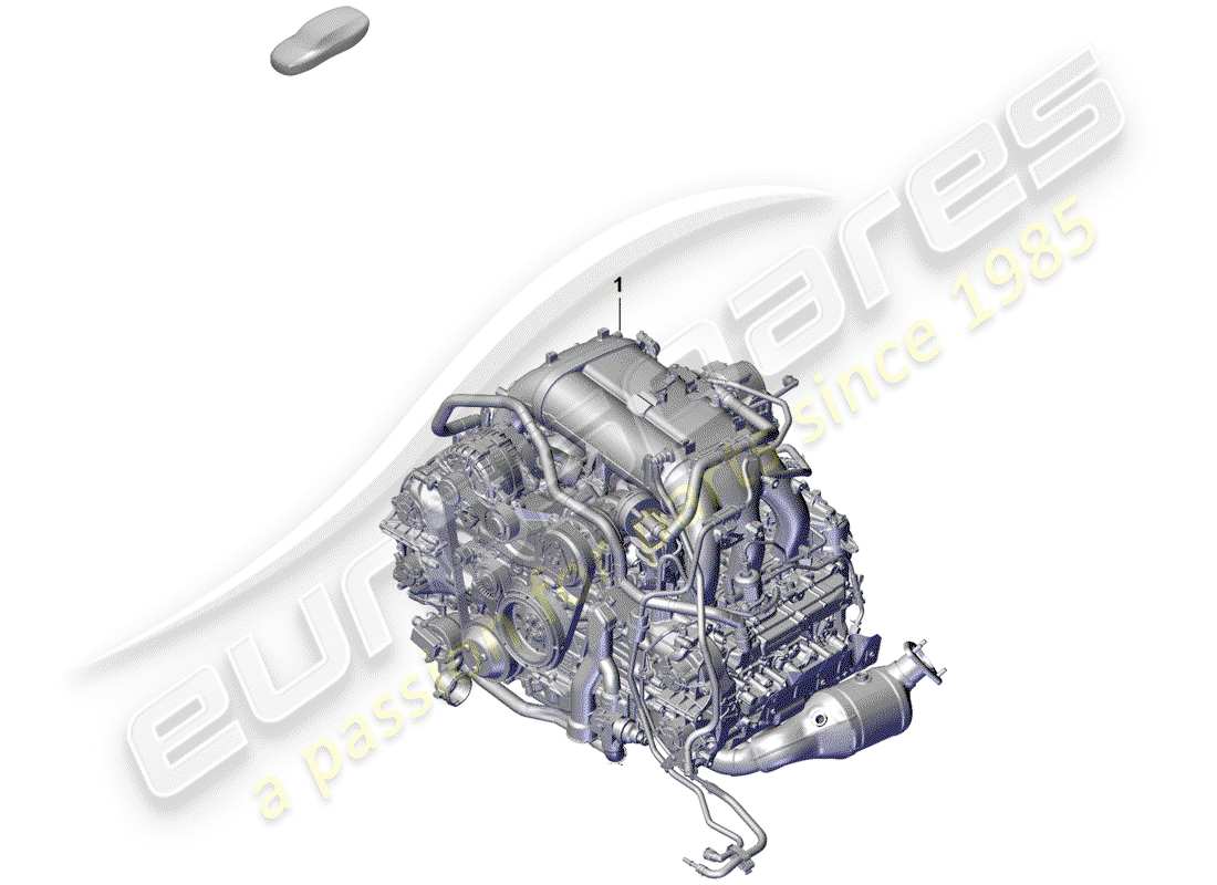 porsche 2020 (718 boxster spyder) moteur de remplacement schéma des pièces