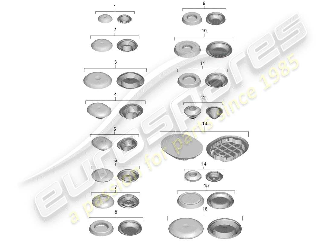 porsche 2015 (981 cayman) diagramme de pièce de prise