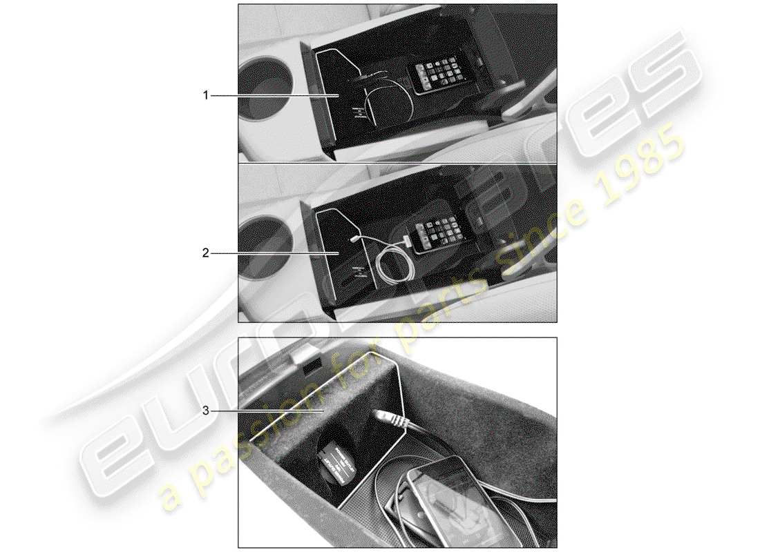 porsche 2020 (tequipment panamera) interface multimédia schéma des pièces