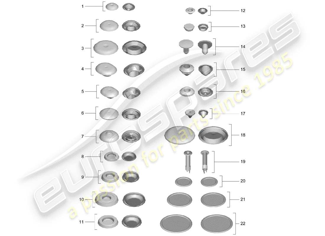 porsche 2019 (991-2) diagramme de pièce de prise