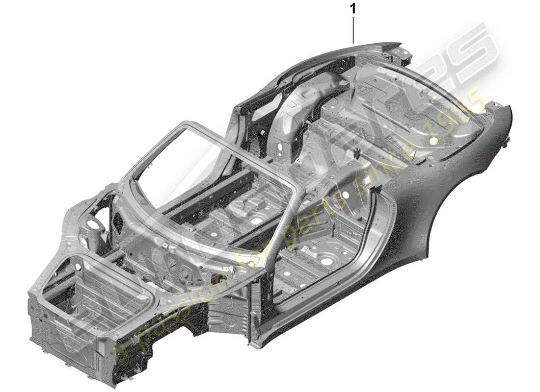 porsche 2015 (991-1 r/gt3/rs) carrosserie diagramme de pièce
