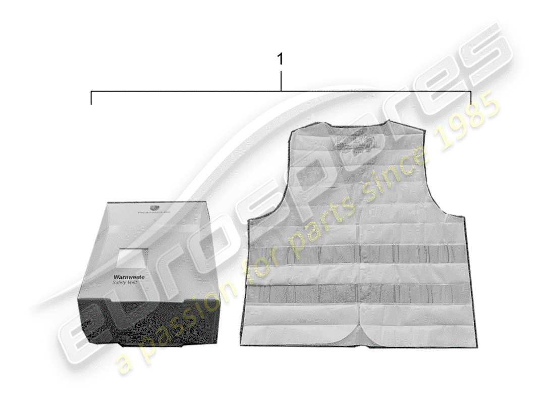 porsche 2008 (tequipment) bodywarmer schéma des pièces