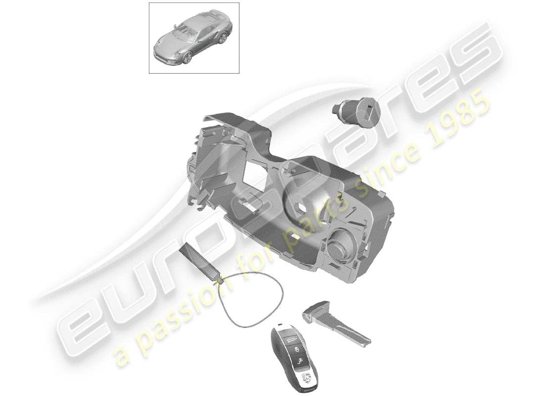porsche 2016 (991-1 turbo) trousse de réparation schéma des pièces