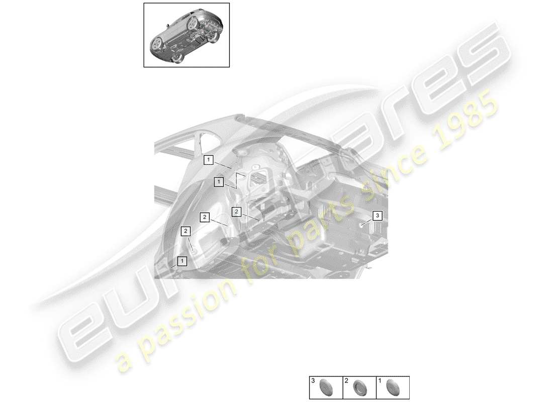 porsche 2020 (macan) diagramme de pièce de prise