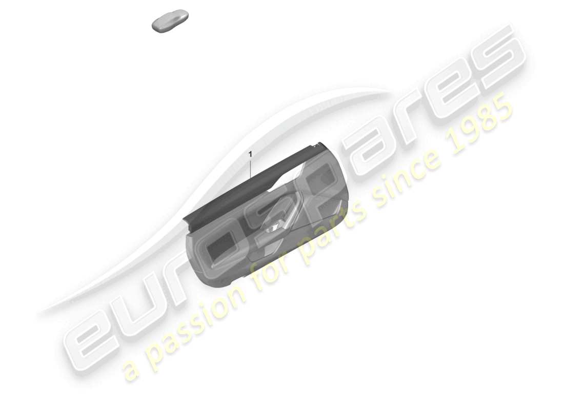 porsche 2019 (992-1) panneau de porte pour véhicules avec garniture en cuir bicolore pack heritage design diagramme des pièces pures