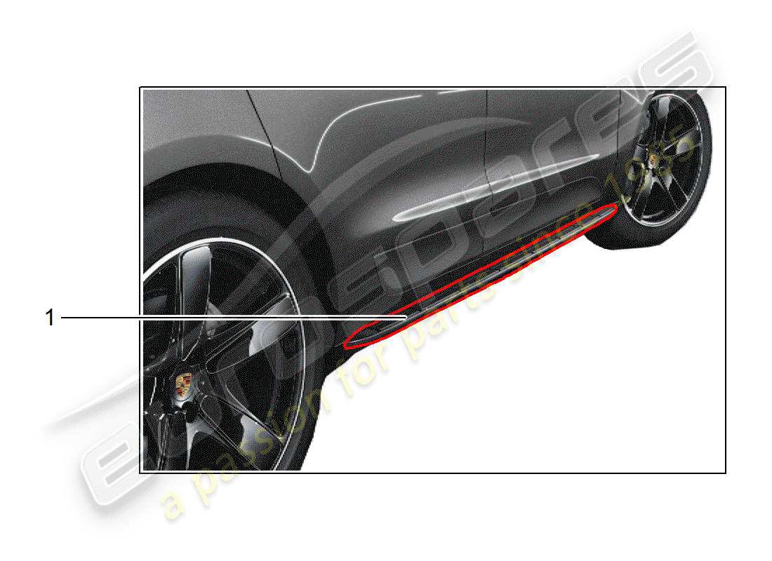 porsche 2016 (tequipment macan) diagramme des pièces step