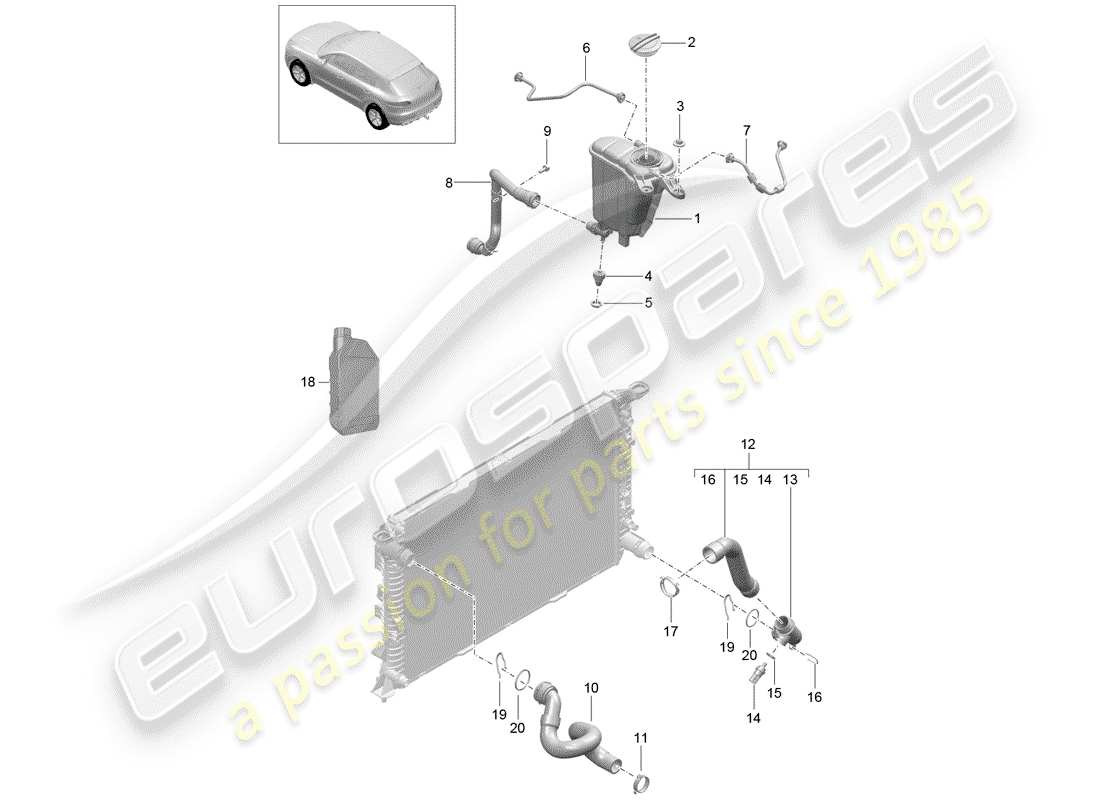 schéma de pièce contenant le numéro de pièce 95b121447b