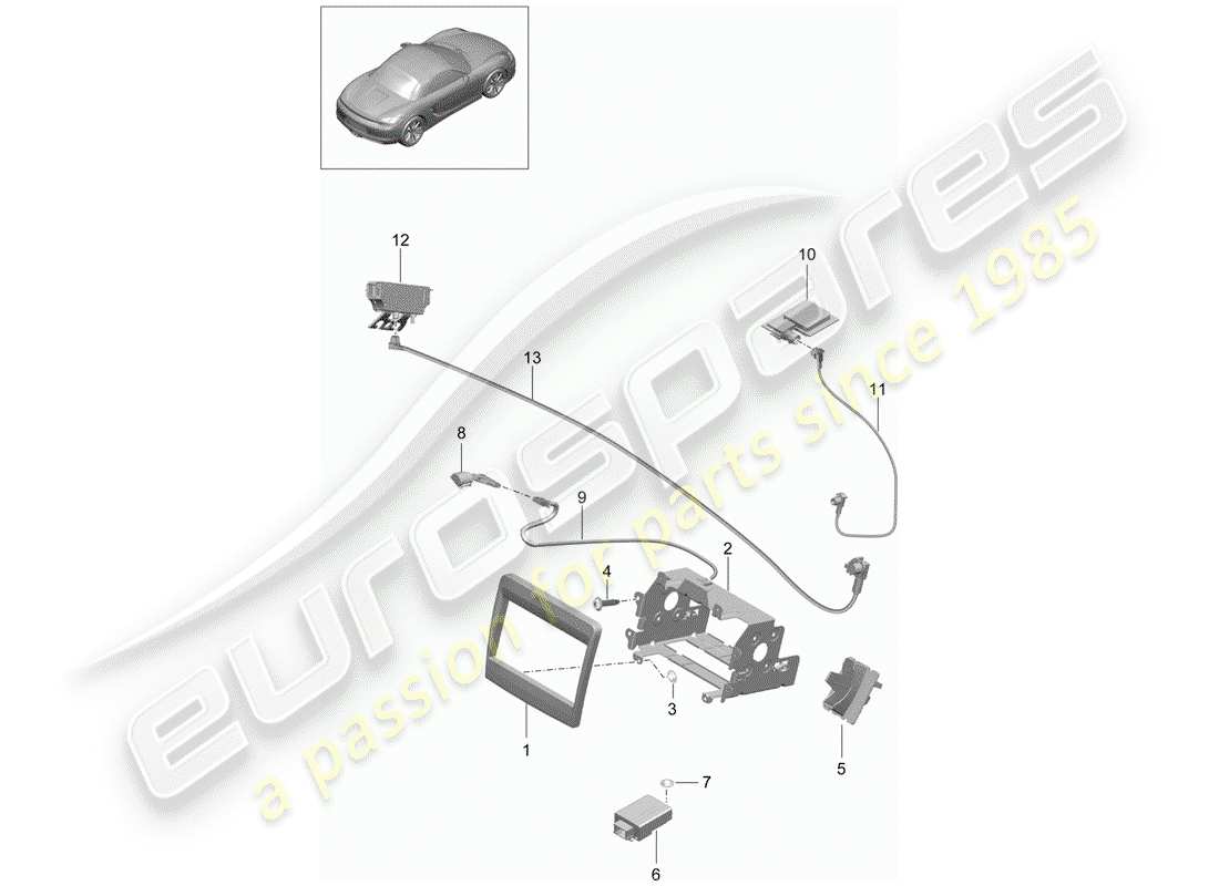 schéma de pièce contenant le numéro de pièce 99164631100