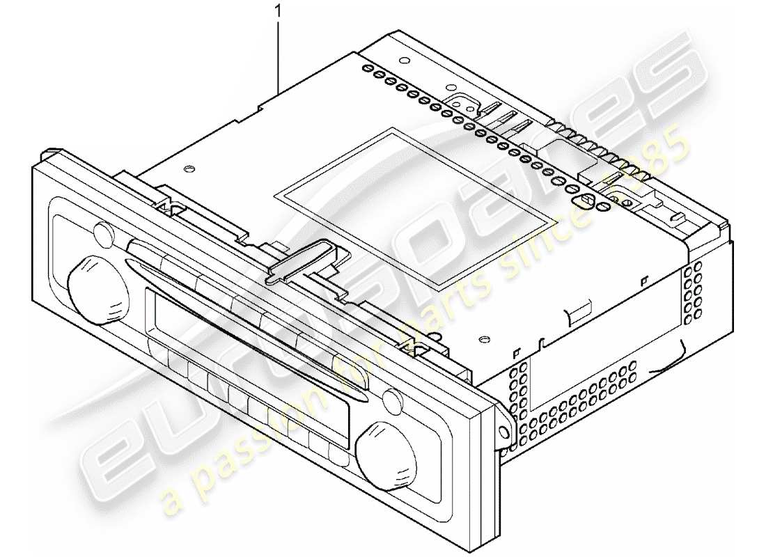 porsche 2014 (tequipment cayenne) unité radio schéma des pièces