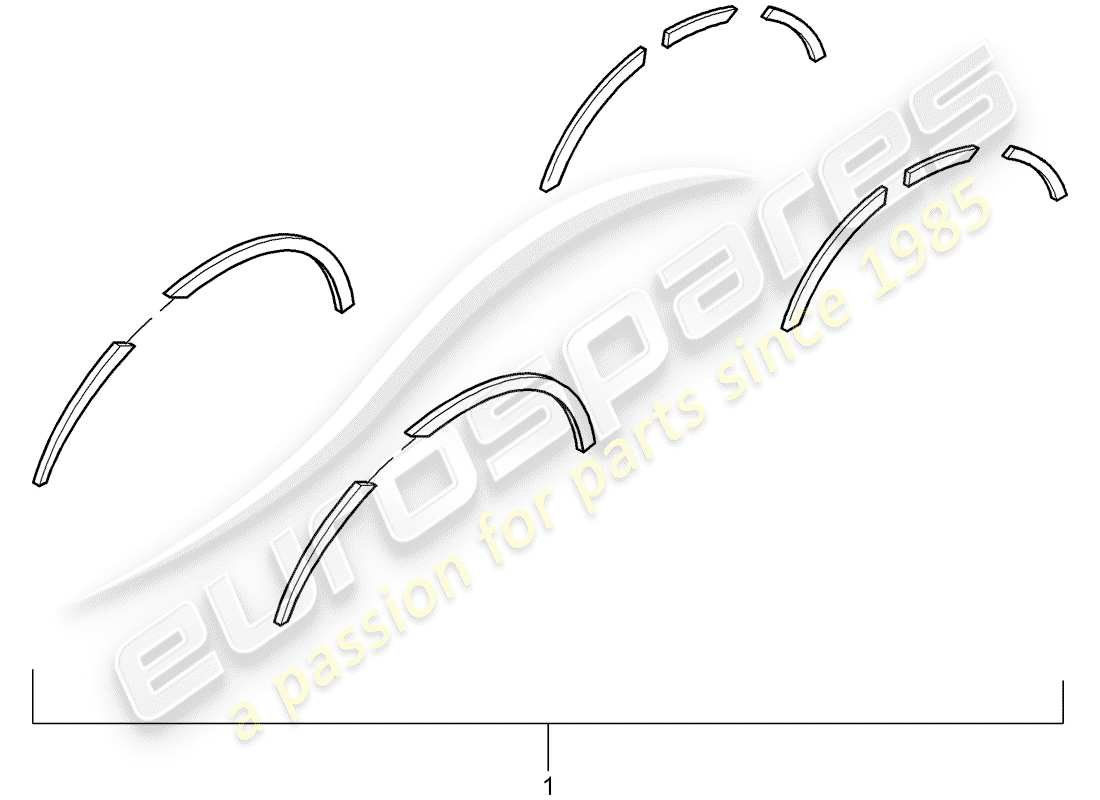 porsche 2011 (tequipment cayenne) élargissement d'aile schéma des pièces