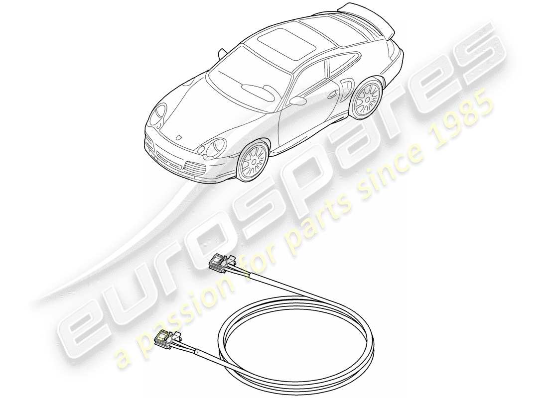 porsche 2002 (996 turbo / gt2) fibre optique légère - d - mj 2003>> schéma des pièces