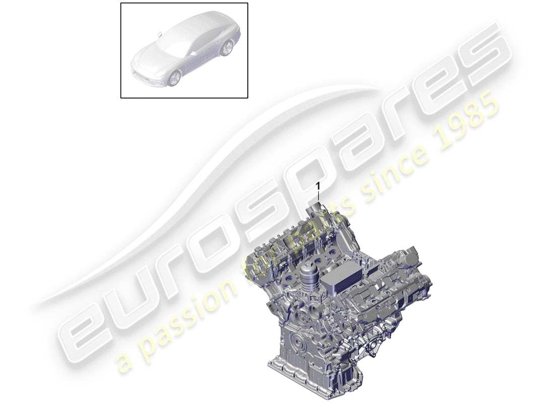 porsche 2018 (panamera 971-1) diagramme des pièces du bloc long
