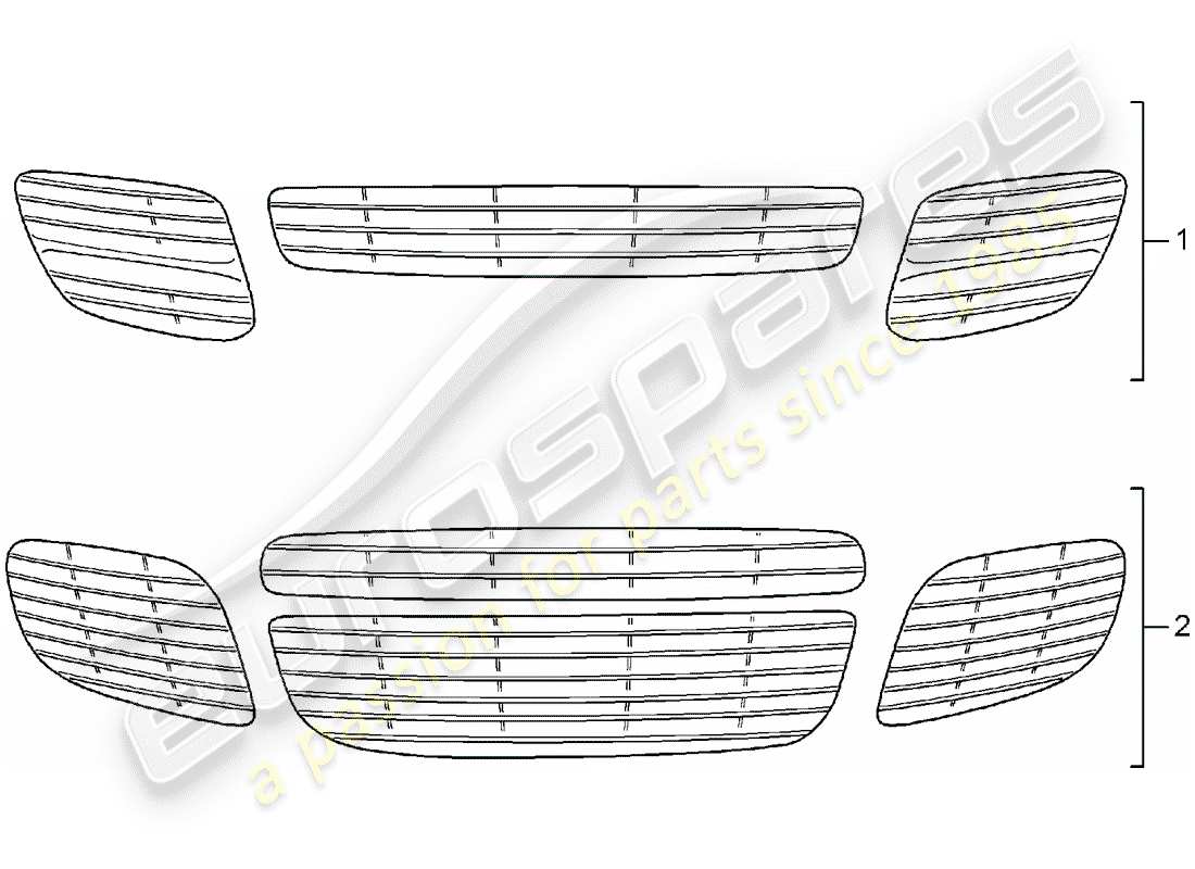 porsche 2013 (tequipment cayenne) grille d'aération schéma des pièces