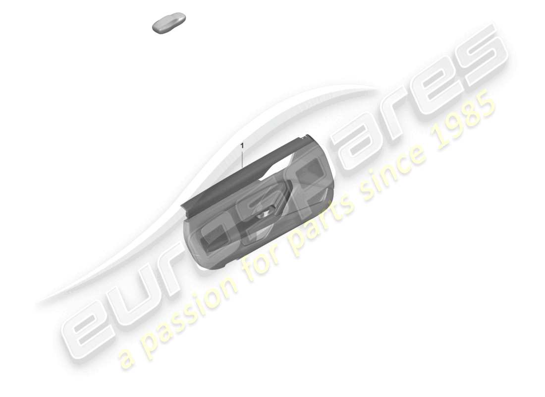porsche 2019 (992-1) schéma des pièces du panneau de porte pour véhicules avec équipement en cuir