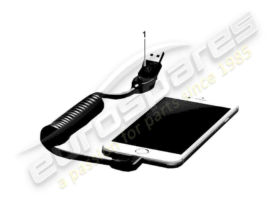 porsche 2015 (tequipment cayenne) câble de charge schéma des pièces