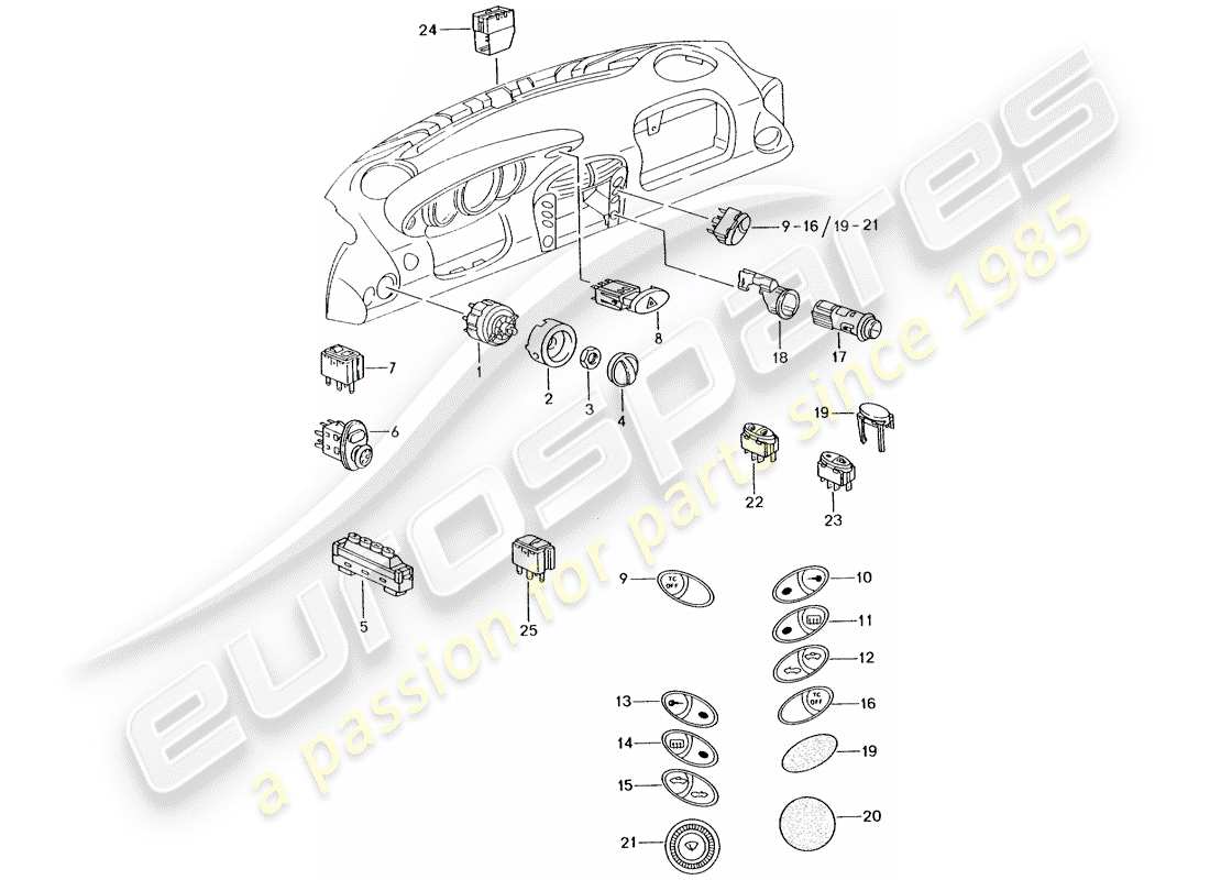 porsche 2002 (986 boxster) changer schéma des pièces
