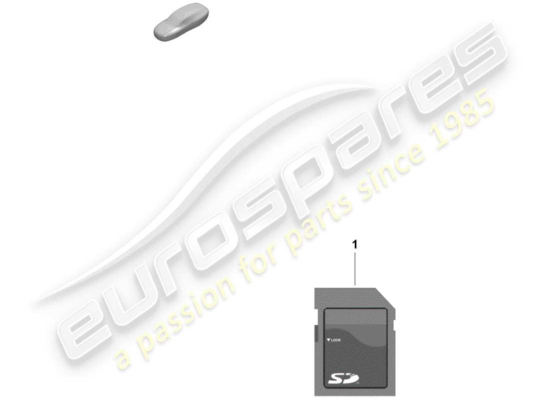 porsche 2020 (718 boxster spyder) carte mémoire sd pour mise à jour schéma des pièces