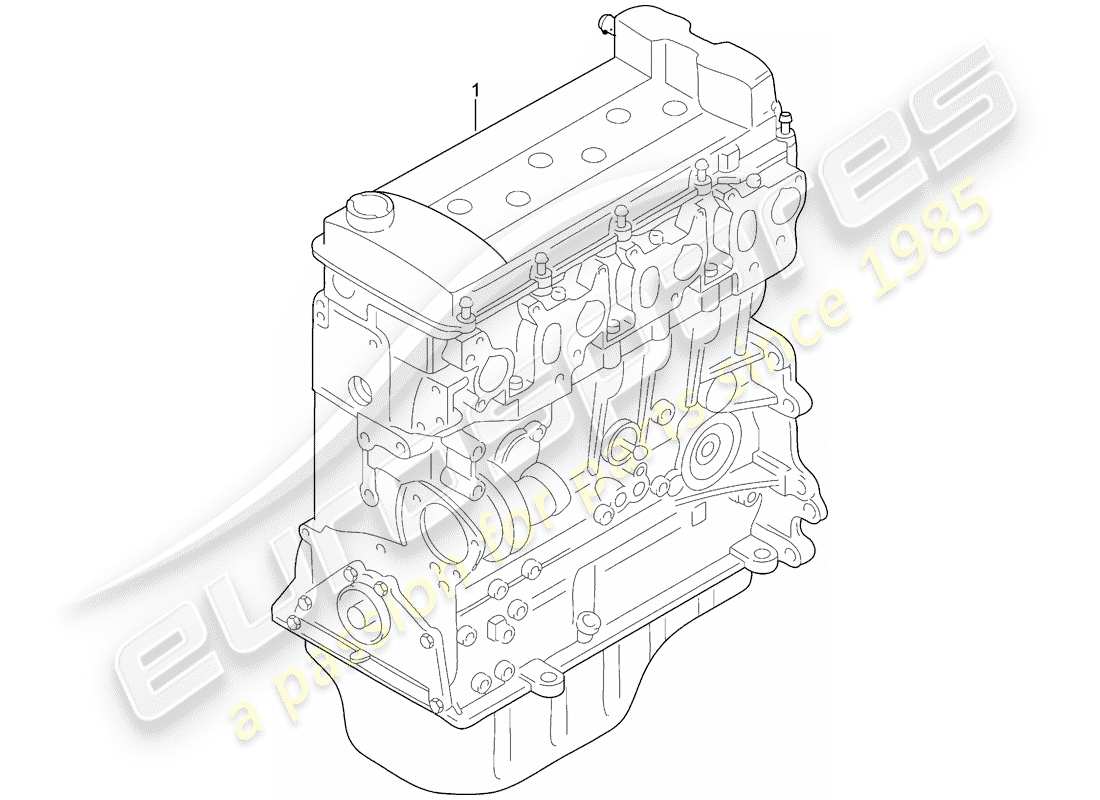 porsche 2011 (cayenne e2 92a) diagramme des pièces du bloc long