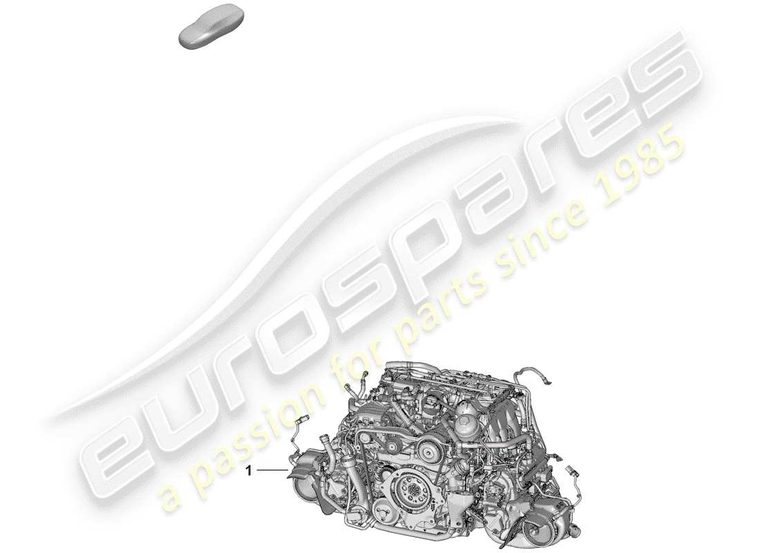 porsche 2019 (992-1) moteur de remplacement schéma des pièces