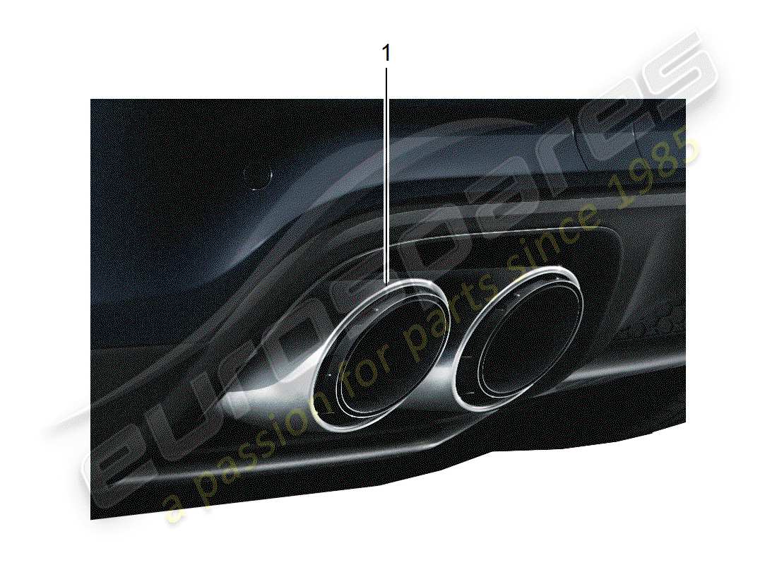 porsche 2012 (tequipment cayenne) echappement schéma des pièces