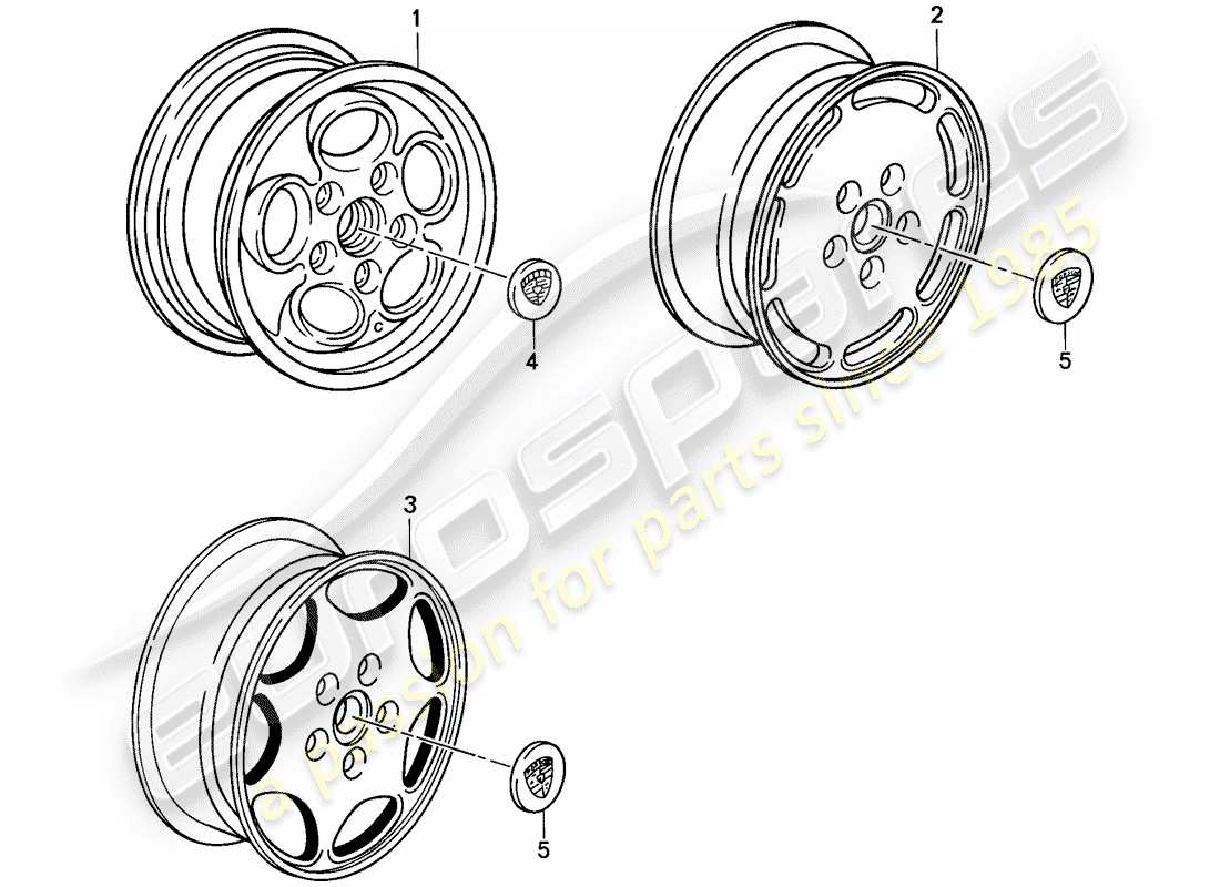 porsche 2012 (tequipment) rondelle d'espacement schéma des pièces