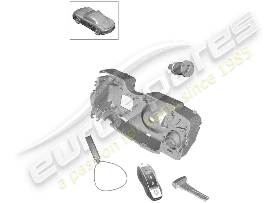 porsche 2016 (981 boxster) trousse de réparation schéma des pièces