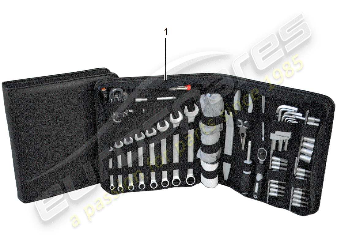 porsche 2020 (tequipment cayenne) sac à outils schéma des pièces