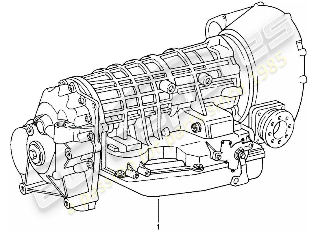 porsche 1996 (993) tiptronic - transmission de remplacement schéma des pièces