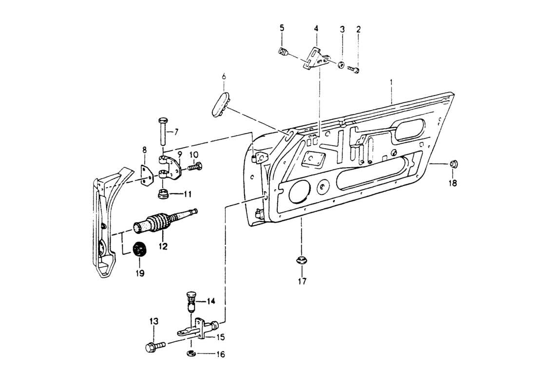 porsche 1994 (964) coque de porte schéma des pièces