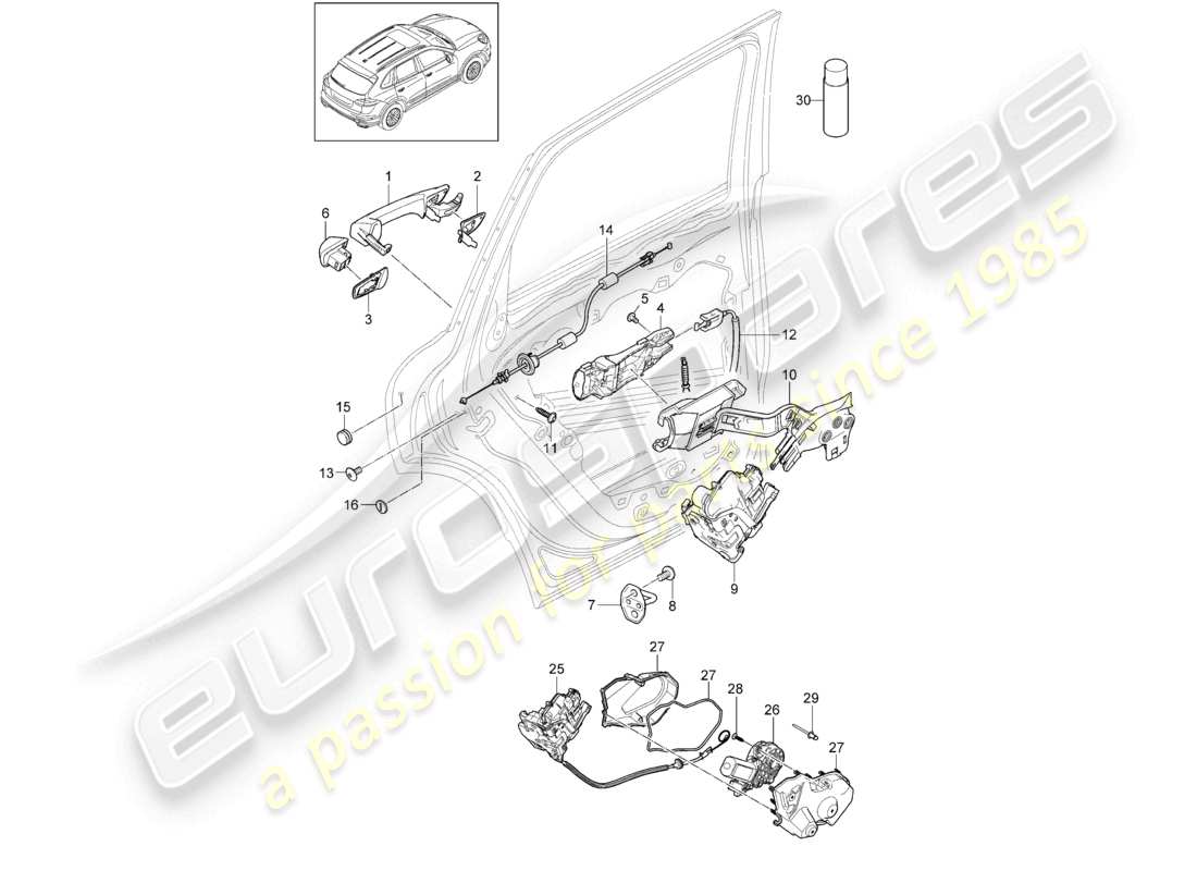 schéma de pièce contenant le numéro de pièce 95853301501