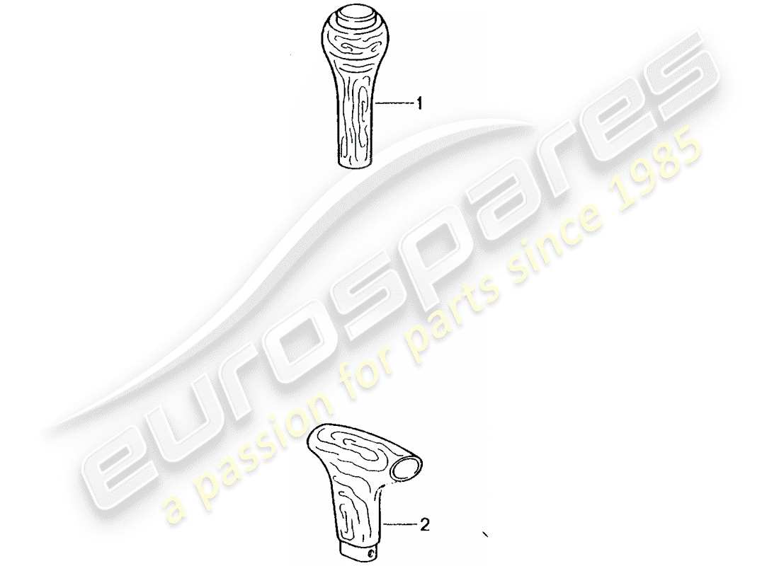 porsche 2010 (tequipment) levier sélecteur schéma des pièces