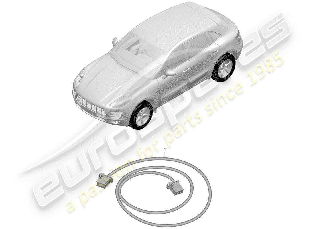 porsche 2017 (macan) harnais schéma des pièces