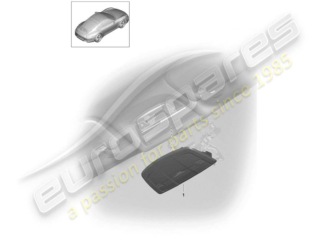 porsche 2013 (991-1) schéma des pièces du support