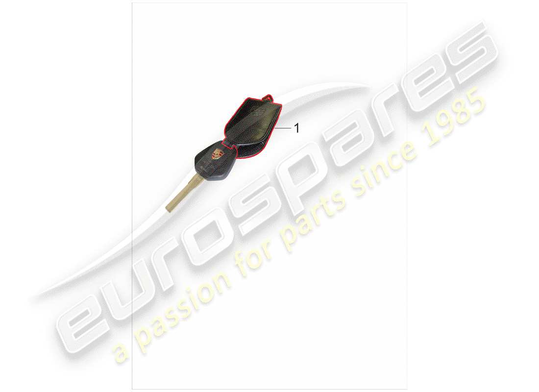 porsche 2004 (996) schlüssel-etui schéma des pièces