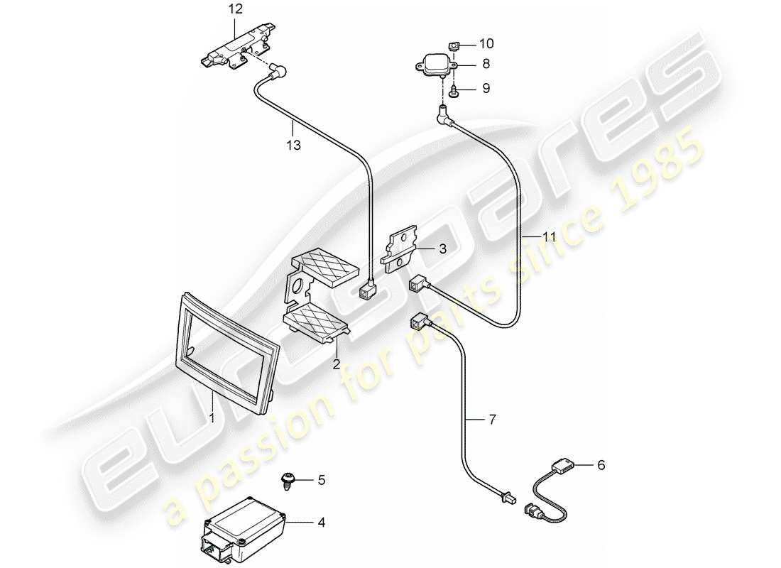 porsche 2013 (997-2 turbo / gt2 rs) préparation schéma des pièces