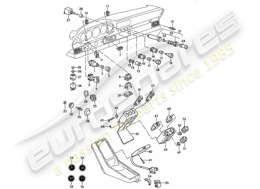 porsche 1987 (911) changer schéma des pièces