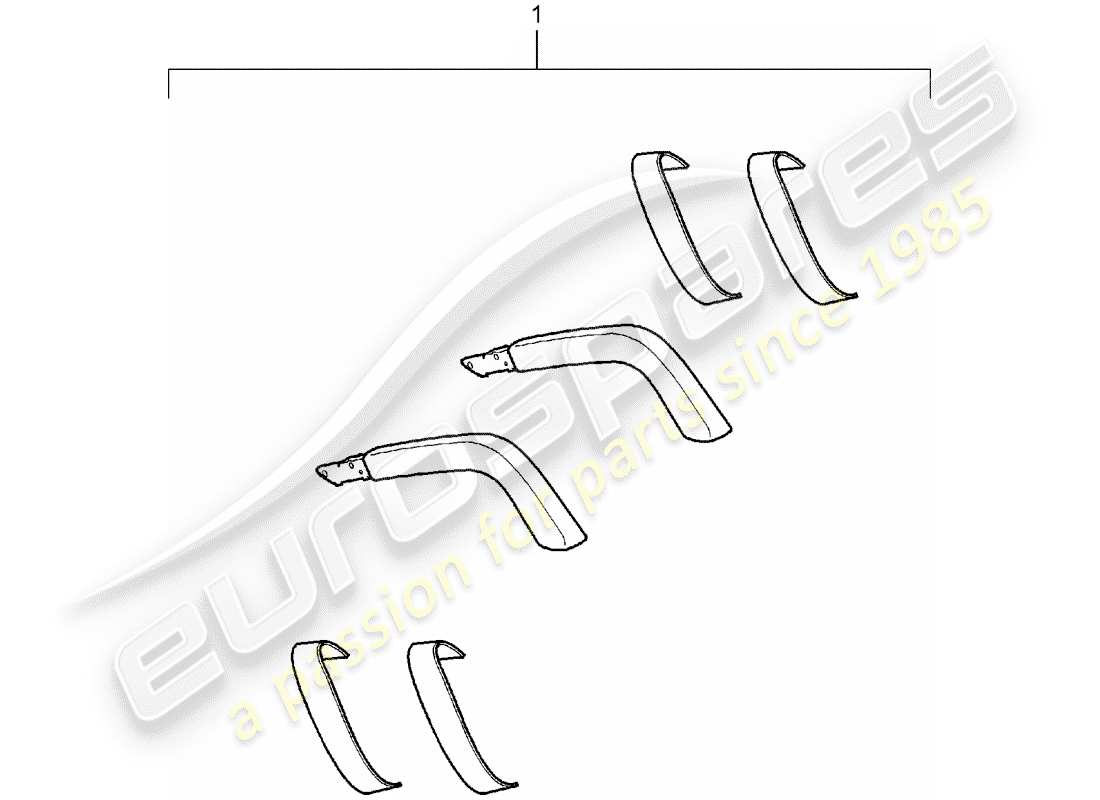porsche 2012 (tequipment cayenne) diagramme des pièces de la poignée