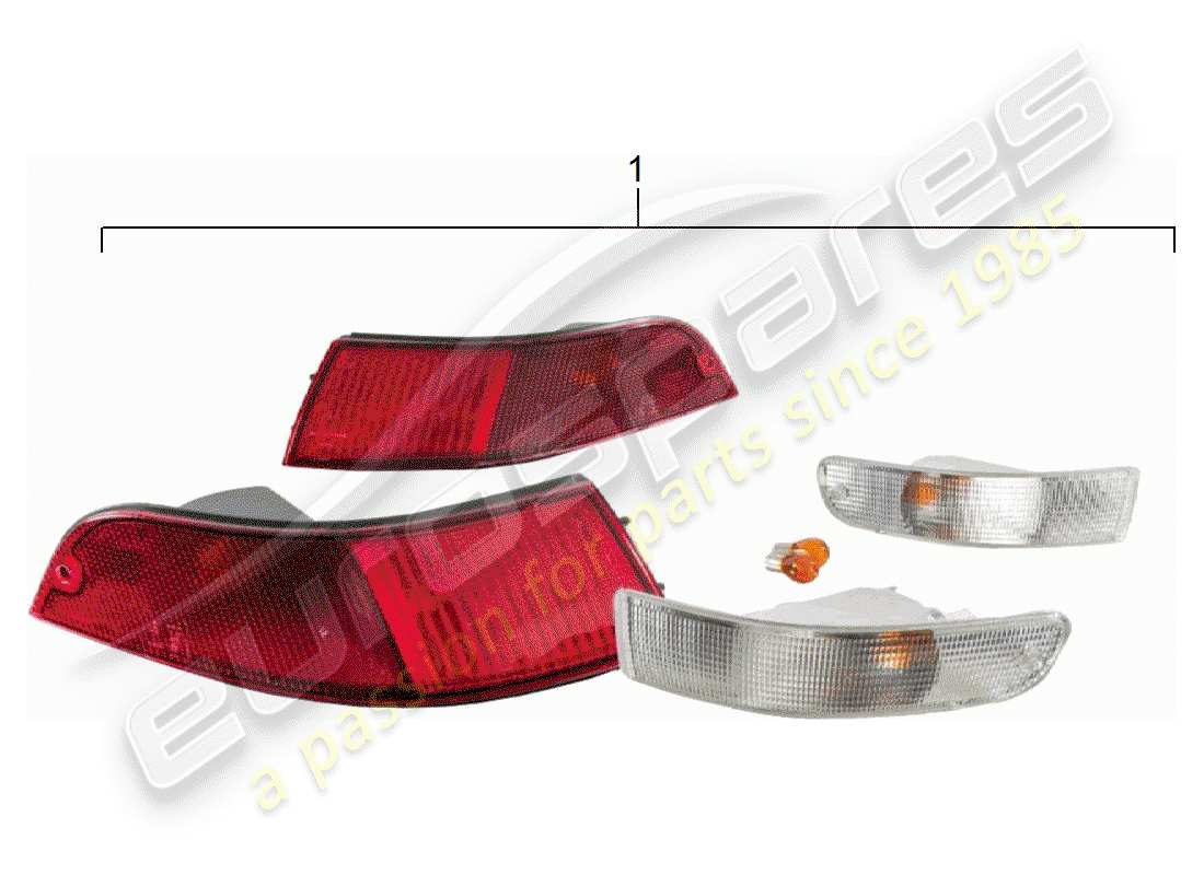 porsche 2008 (accessories) clignotant - feu arrière schéma des pièces