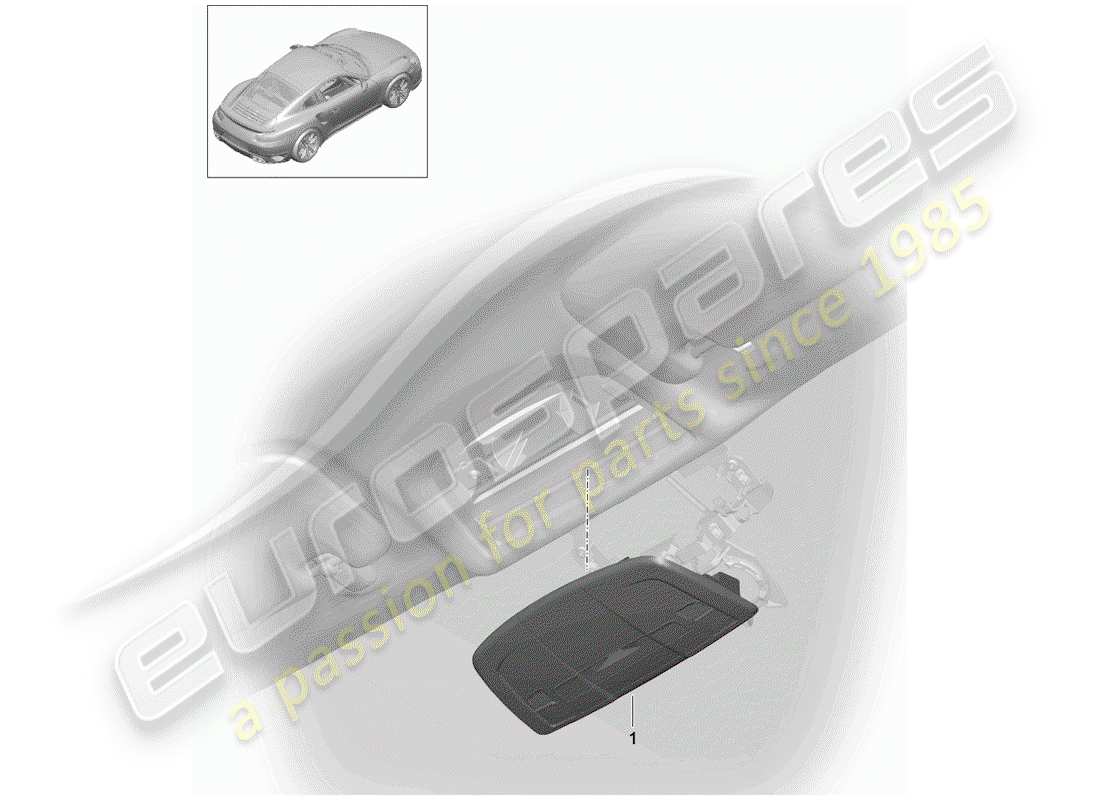 porsche 2016 (991-1 turbo) support schéma des pièces