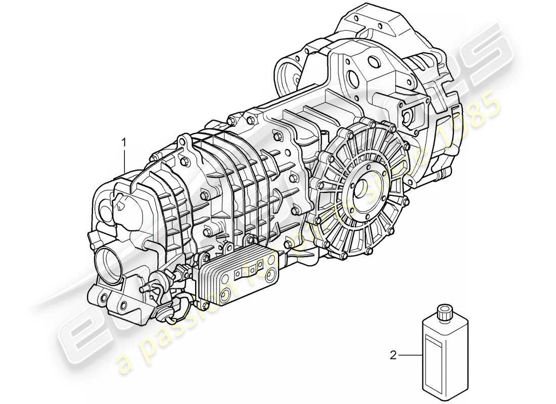 porsche 2008 (997-1 gt3) transmission de remplacement schéma des pièces