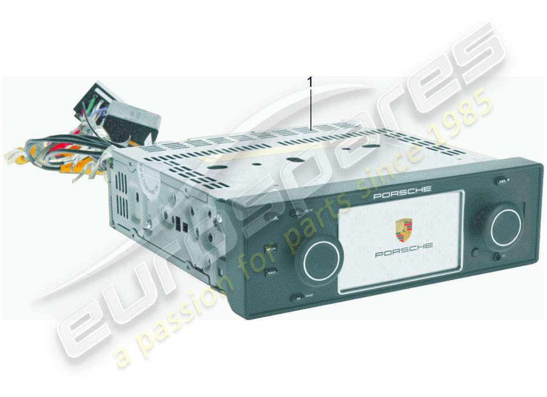 porsche 2008 (accessories) porsche classic - unité radio - système de navigation schéma des pièces
