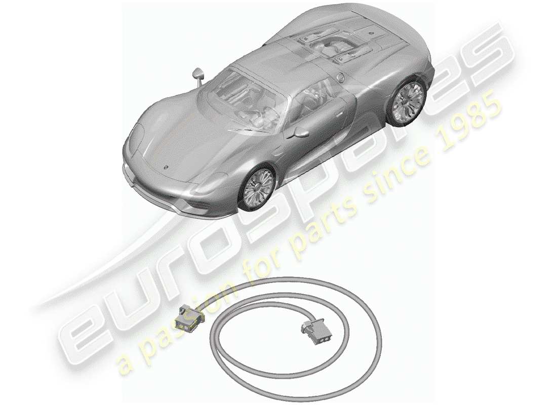porsche 2015 (918 spyder) faisceau de câblage schéma des pièces