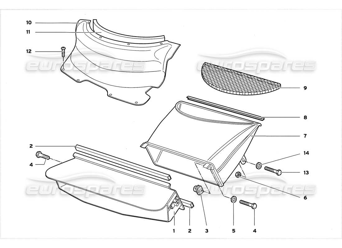 lamborghini diablo gt (1999) diagramme des pièces des convoyeurs